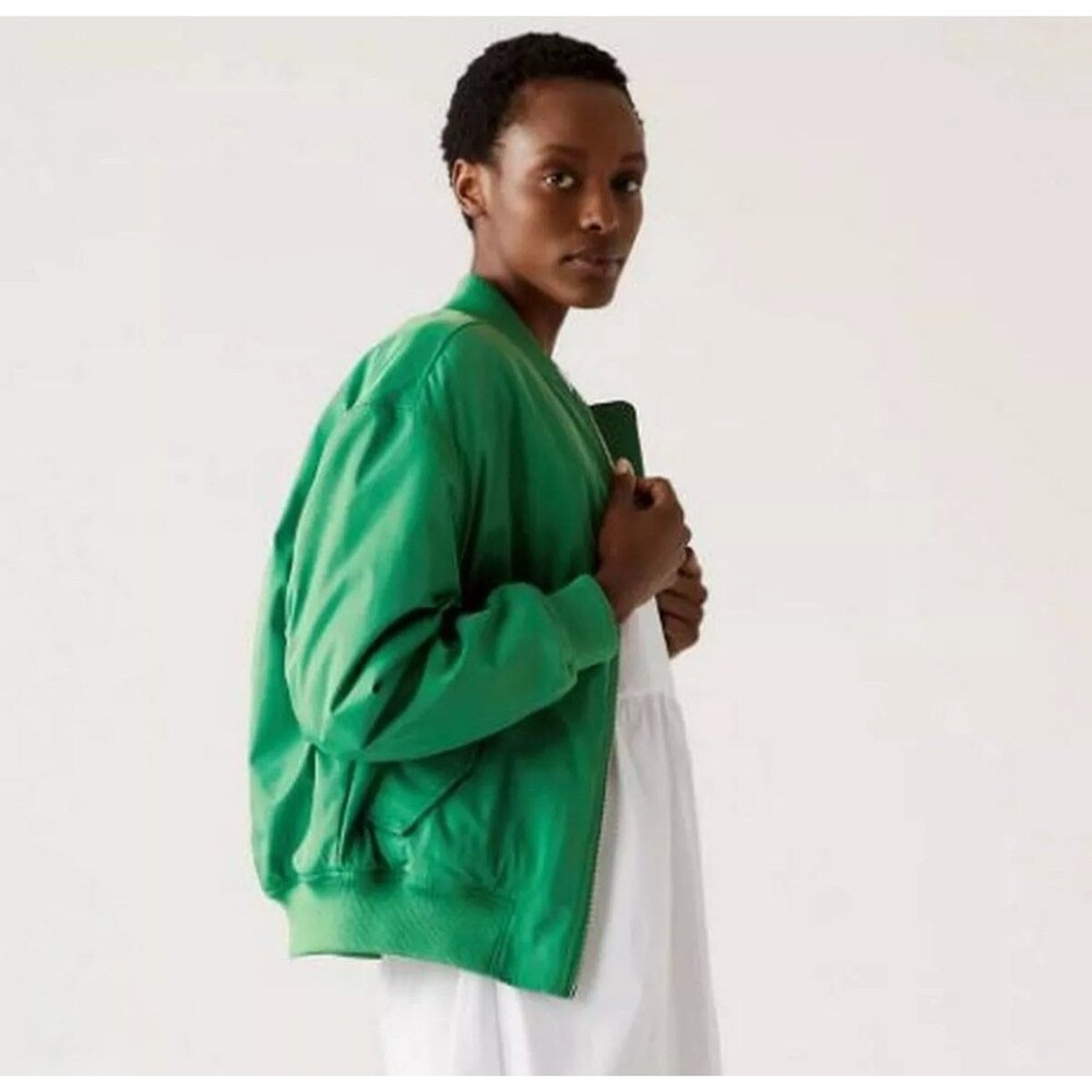 New M&S COLLECTION Green Bomber  Jacket Unisex